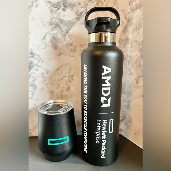 HPE water bottle and wine tumbler set - Picture 1 of 7